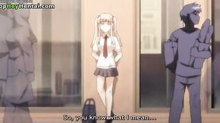 Hentai big tits college girl getting fucked hard
