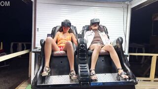 Upskirt Flashing into Outdoor virtual reality with Katty West and