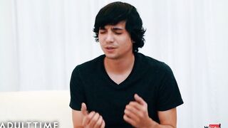 Stepmom & StepSister Keep Catching Him Jerking Off & Interve