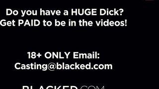 BLACKEDRAW bbc-thirsty Emily Willis takes on two long dicks