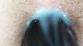 Using my ebony but plug to do some more anal stretching