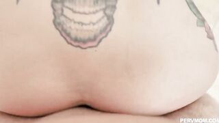 Milf Bib Boobies Booty Cougar Seduced His Step Son By Her Booty While Cleaning Dished inside Kitchen