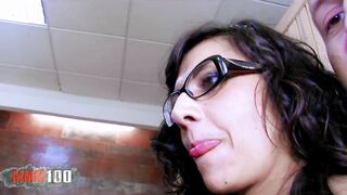 Anal boned with Lou Charmelle into a spa center during a porn shoot