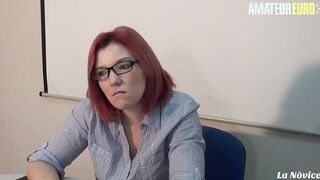 LA NOVICE - BBW French mom Rose Romane Tries Anal
