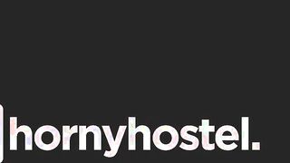 HORNYHOSTEL - Lilly Bella Getting Fuck By Security Guards Gigantic White Penis - LETSDOEIT