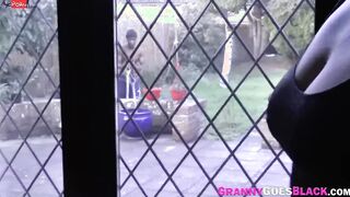 Grandmother Getting Fuck by Gigantic Ebony Penis