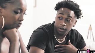 African stepsister fights with bro over their african stepmom