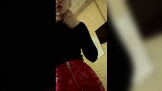 Daytime private striptease inside red panties. Part two