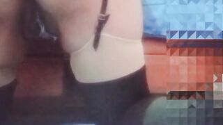 Bombshell teenager masturbating with a huge vibrator being filthy