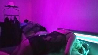 Purple czech pegging with my sissy love KellyAErick