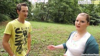 DEUTSCHLAND REPORT - BBW German Anna K. Outdoor Sex With