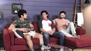 Straight guy gets to experience gay sex