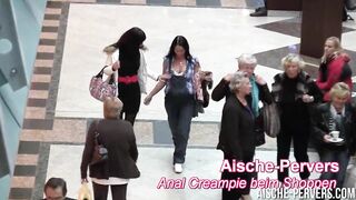 Anal Jizzed at the Shopping Mall