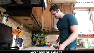 Cougar Rewarding Helpful Stepson With A Rough Nailed