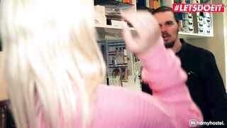 LETSDOEIT Czech Blondie Lovita Fate Takes Penis At The Bathroom