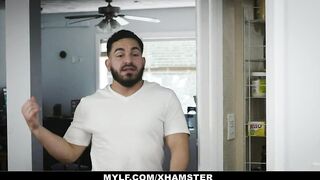 Perfect blonde cougar Fucks Adorable Stud XMas