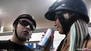 Bombshell Biker 19 Yo Brynn Tyler seduce to Screwed on motorcycle Tour