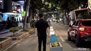 Spying on Sara Blonde into Colombian nightclub (EPIC FINALE)