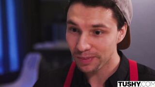 tushy anal kinky dark haired seduces her husband's friend