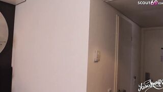 Nylon G-String Side no Condom Jizzed Sex for German Red Haired 18 Yo Maid