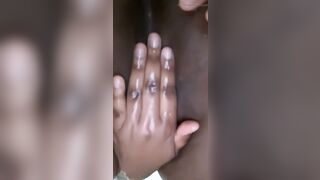 african 18 yo having fun with creamy vagina