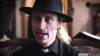 Priest fuck lesbian couple and 1 squirts