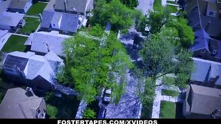Thin 19 year old (Natalia Nix) Plowed By Her Controlling Foster Parents (Lilian Stone) - Foster Tapes