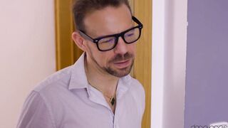 Lady dee's teacher helps her out with penis & math