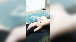 Nice hand job of hoe 19 yo gf! (teenagers yo)