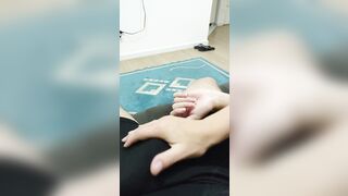 Nice hand job of hoe 19 yo gf! (teenagers yo)