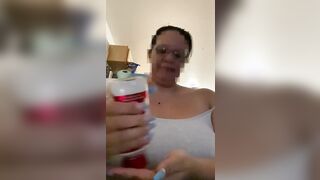 Tina Hispanic Lotions her Titted