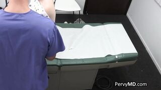 Oral then hard pussy pounding by doctor
