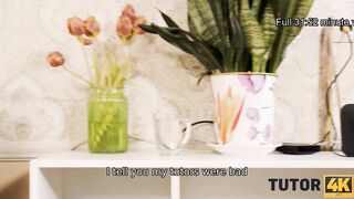 TUTOR4K. Tutors schoolgirl turns her in a submissive bimbo and
