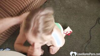 sexy step-daughter cannot have enough of my penis