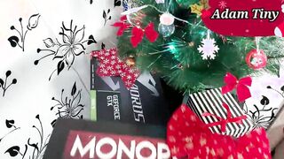Best XXXmas gift ever with my ginger stepsis as Christmas present - she blown my penis and we pounded by Adam Small