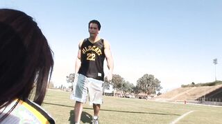 Step Daughter clothed as a cheerleader gets pounded for her 18th bday present