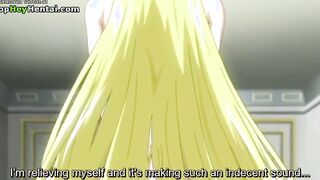Hentai lovely girl with big tits gets fucked in stockings