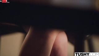 TUSHY Skinny Lulu getting some anal discipline by her boss
