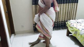 Indonesian Goddess maid boned by boss