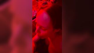 Fiance gets facial inside red light one of a kind