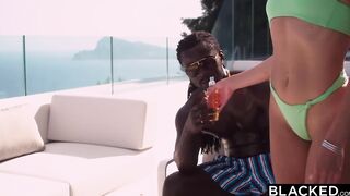 Talia mint likes her twat w a long ebony dick in it