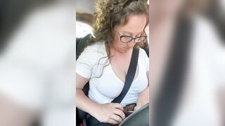Crazy Sexy Milf Ejaculates Rough inside McDonald's Drive Thru with Lovense