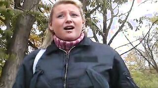 Cutie German BBW gets her asshole sprayed with cum inside point of view