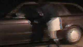 Big Boobed dark haired German Women gets a long load of cum inside her mouth