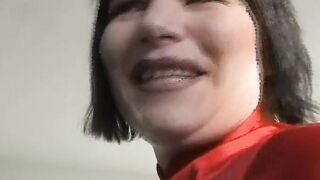 Fabulous German darling making her pierced twat extra soak
