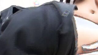 Huge jugs German skank gets her good round butt sprayed with cum