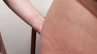 Discovered by her hubby she gets screwed by 2 dicks