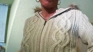 Petite and mature German blonde loves stuffing her toy deep into