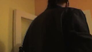 Inked German lady showing off her masturbation talent