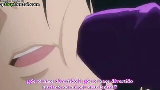 Hentai busty babe has to satisfy naughty man